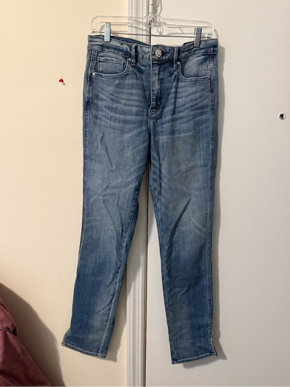 White House Black Market Light Wash Skinny Jeans